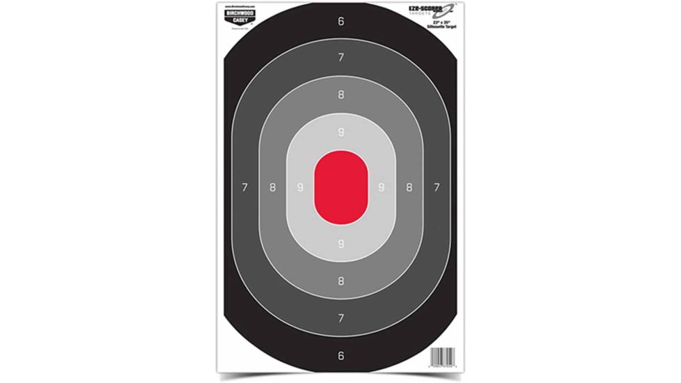 Birchwood Casey Eze-Scorer Oval Silhouette Paper Target - 100 Sheet Pack,, BC-37054