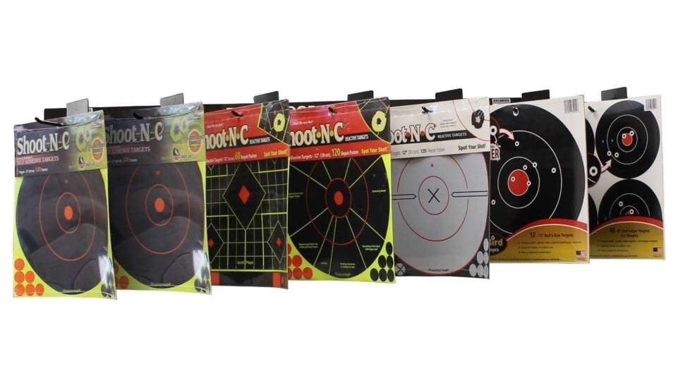 Birchwood Casey SHOOT-N-C 12in Reactive Target Angled Display, BC-34094