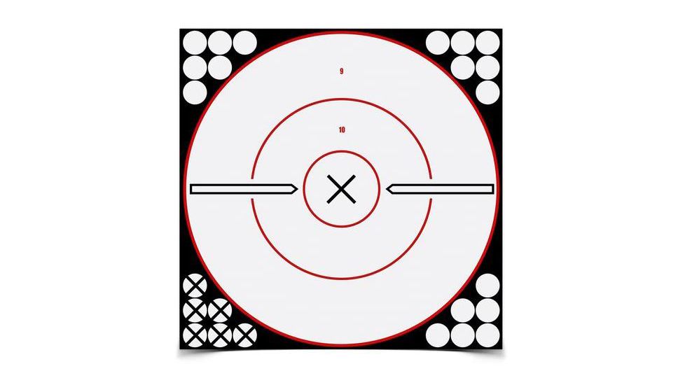Birchwood Casey Shoot-N-C White/Black 12x18 Inch Silhouette 100 Targets Plus Pasters, BC-34611
