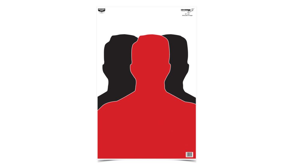 Birchwood Casey Silhouette III Eze-Scorer Paper Silhouette Target 23x35 Inch 100 Per Case, BC-37042