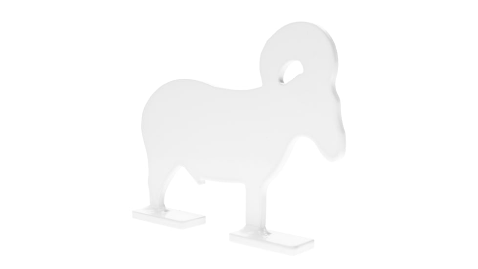 Birchwood Casey Silhouette Knock Over Targets, 1/4 Steel Targets, 1/5 Scale, 4 Piece Set, Silver