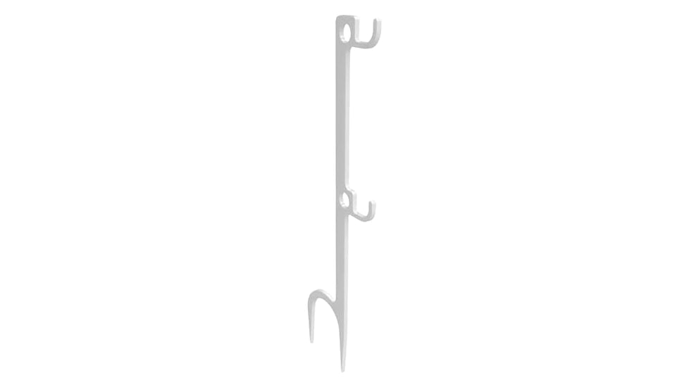 Birchwood Casey Steel Target Hanger, Double Hook, White, BC-CFGSTH2