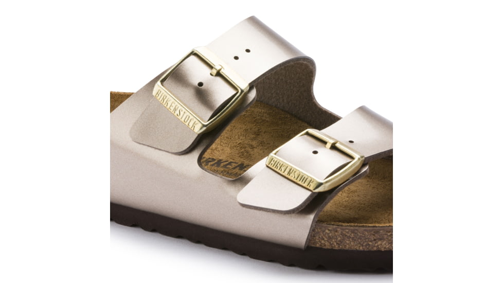 Birkenstock Arizona Birko-Flor Cork-Latex Footbed Sandal, Electric Taupe Burko-Flor, Narrow, 39, 1012972-39