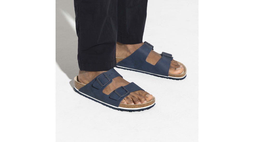 Birkenstock Arizona Birko-Flor Sandals - Mens, Desert Soil Blue, 46, 1015508-R-46