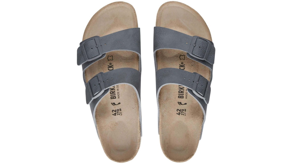 Birkenstock Arizona Birko-Flor Sandals - Mens, Desert Soil Gray, 41, 1015512-R-41