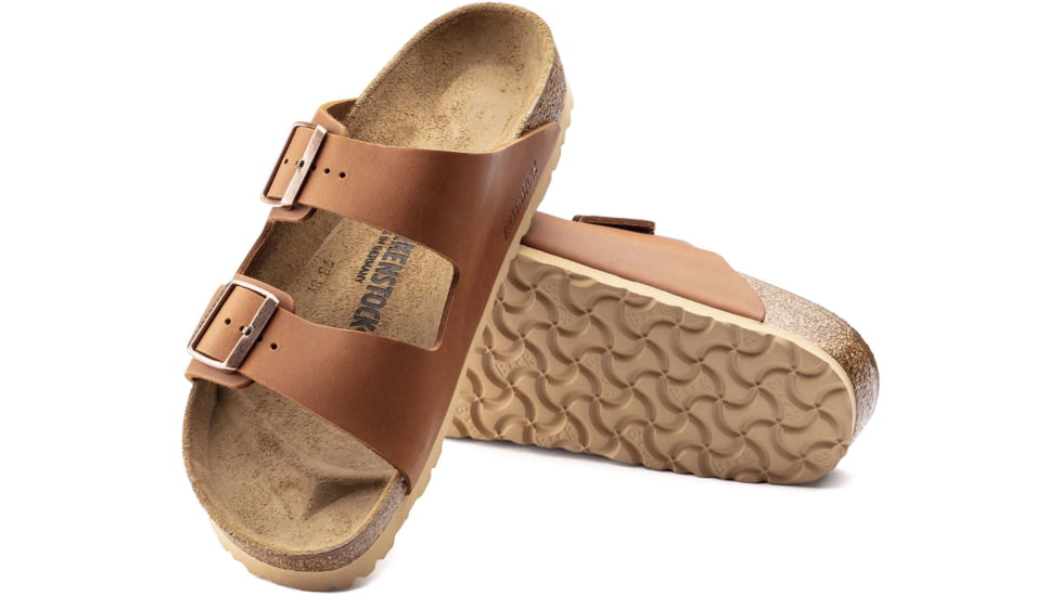 Birkenstock Arizona Leather Sandals - Mens, Antique Pull Up Cognoc, 42, 1015538-R-42