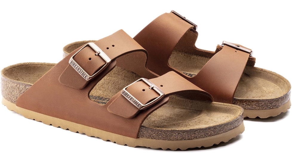 Birkenstock Arizona Leather Sandals - Mens, Antique Pull Up Cognoc, 42, 1015538-R-42