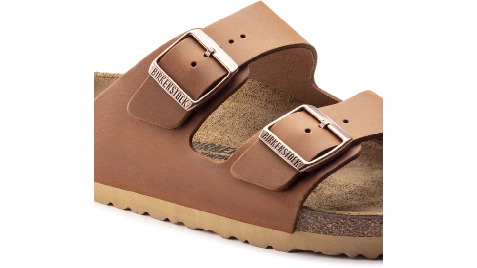 Birkenstock Arizona Leather Sandals - Mens, Antique Pull Up Cognoc, 42, 1015538-R-42