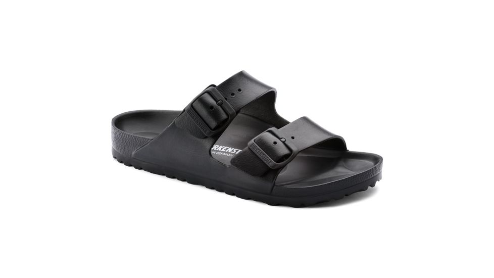 Birkenstock Arizona Metallic Soft Footbed, 46 Euro, Black 12942-1-46