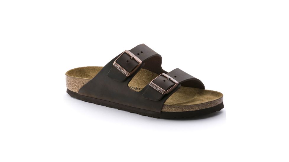 Birkenstock Arizona Leather Soft Footbed Sandal - Unisex, Habana, 42, 52531-5253-42