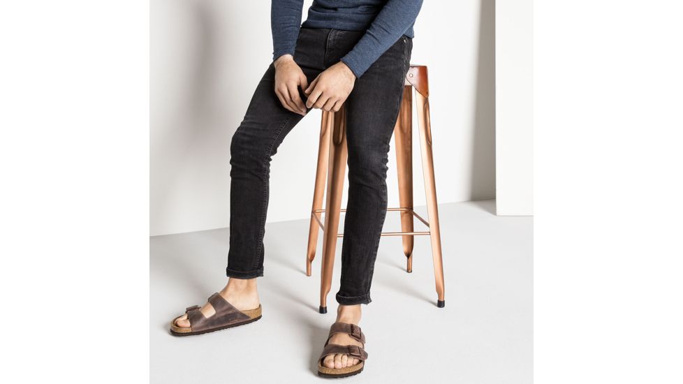 Birkenstock Arizona Oiled Leather Soft Footbed - Men's, Habana, 37 45276-1-37