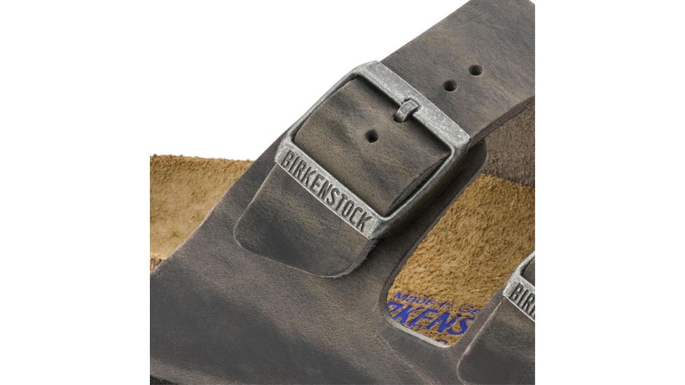 Birkenstock Arizona Oiled Leather Soft Footbed - Men's, Iron, 39 55280-1-39