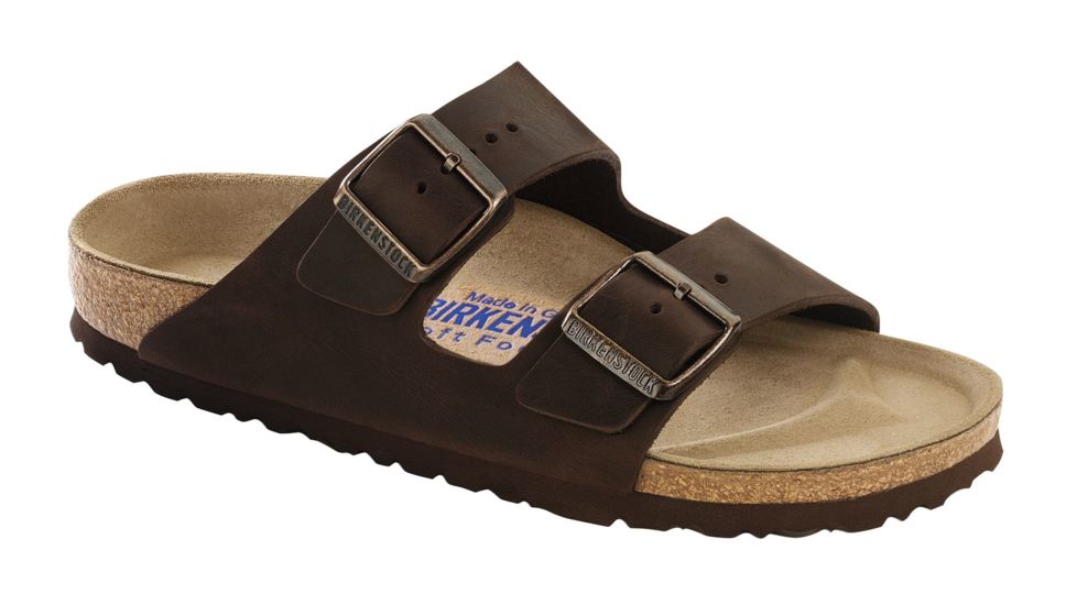 Birkenstock Arizona Oiled Leather Soft Footbed Sandal - Men's-Habana-Medium-39