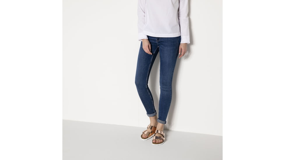 Birkenstock Arizona Soft Footbed Leather Sandals - Womens, Metallic Copper, Medium, 37, 952091-37