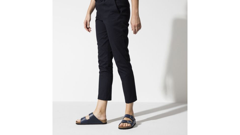 Birkenstock Arizona Soft Footbed Oiled Nubuck Leather Sandals - Womens, Blue Oild Leather, Medium, 45, 1013643-45