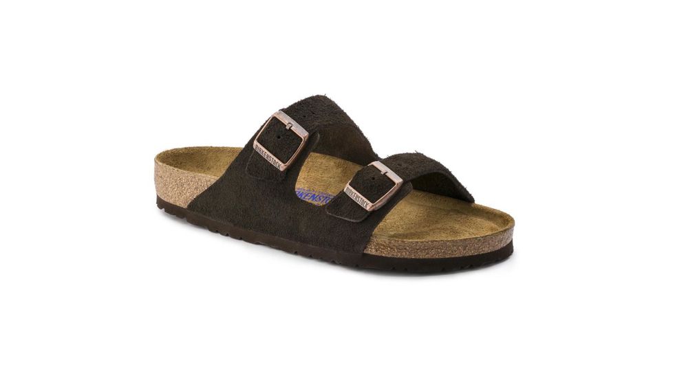 Birkenstock Arizona Suede Soft Footbed, Mocha, 36 EU Regular 95131-1-36