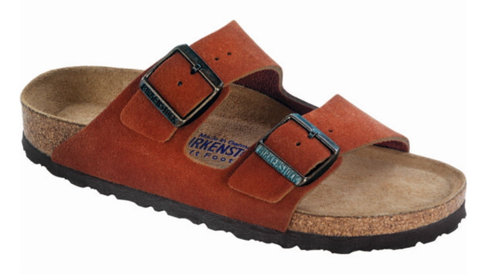 Birkenstock Arizona Suede Soft Footbed Sandal - Women's-Roobios Tea-Medium-42