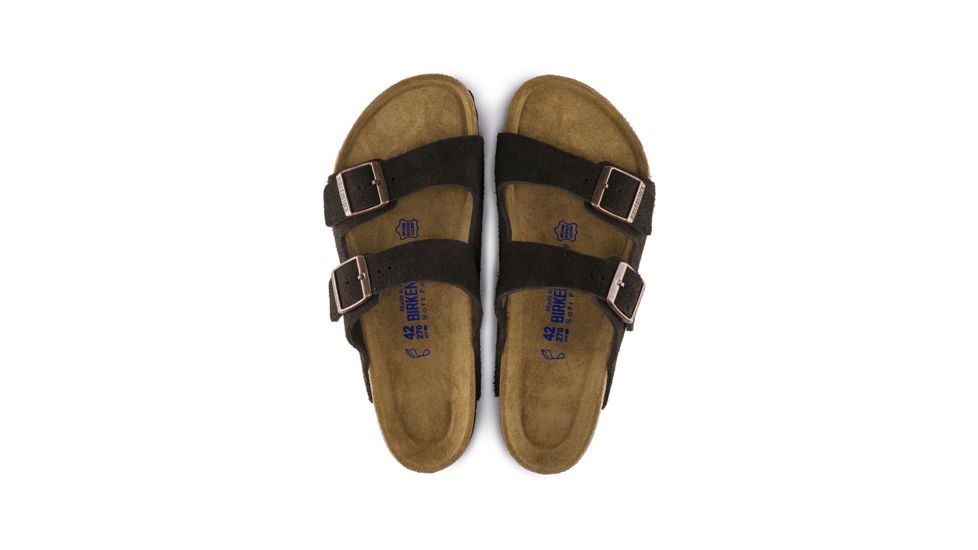 Birkenstock Arizona Suede Soft Footbed - Women's, Mocha, 35 95131-1-35