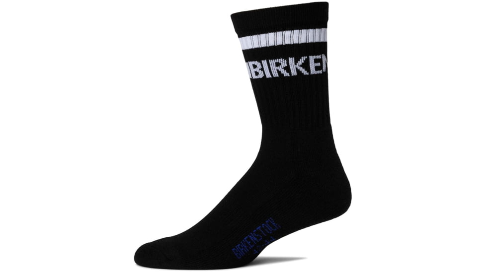 Birkenstock Birkenstock Cotton Crew Stripe Socks, 1030265-230-WHI/BLK-39-41