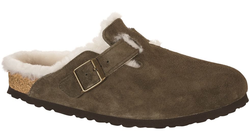 Birkenstock Boston Shearling Leather Clogs - Women's, Forest, Narrow, 37, 1012249-37