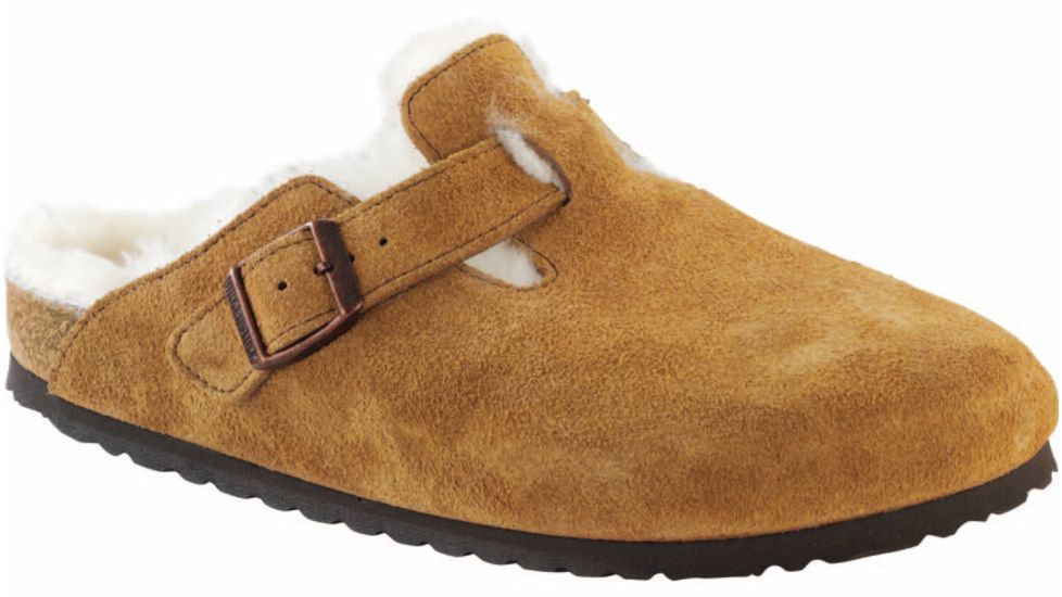 Birkenstock Boston Shearling Lined Slipper - Women's-Mink-Narrow-37
