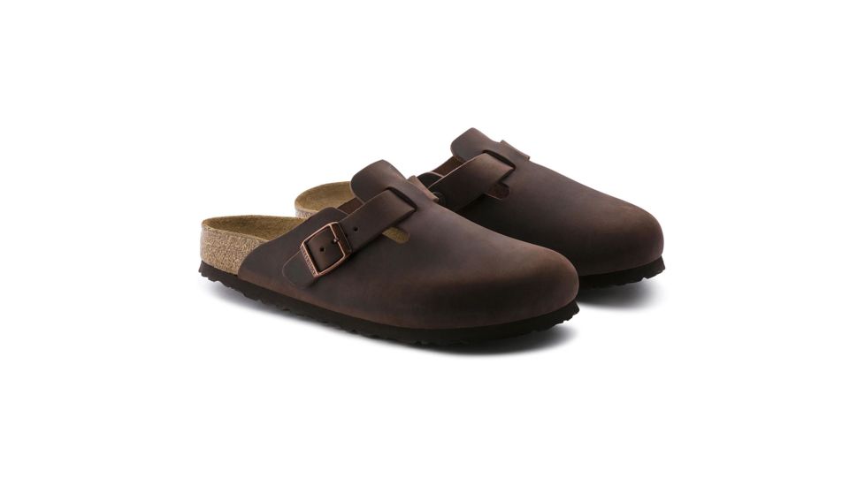 Birkenstock Boston Soft Footbed - Unisex, Habana Oiled Leather, 42, 159711-15971-42