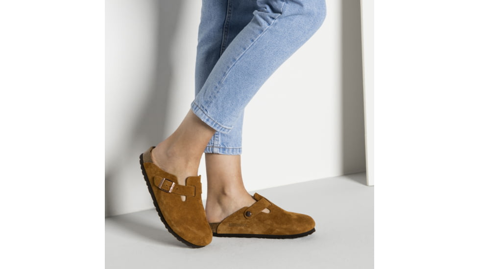 Birkenstock Boston Soft Footbed - Unisex, Mink Suede, 42, 1009543-1009543-42