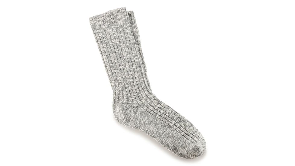 Birkenstock Cotton Slub Socks - Mens, Gray White, 42, 1008060-42