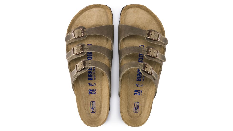 Birkenstock Florida Soft Footbed Oiled Leather Sandals - Womens, Spectacular Pink, Medium, 41, 1011432-41