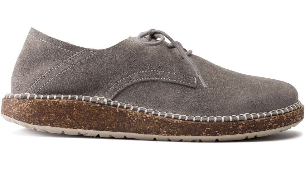 Birkenstock Gary Suede Shoes - Mens, Light Gray, 42, 1016387-R-42