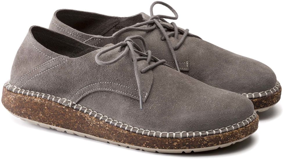 Birkenstock Gary Suede Shoes - Mens, Light Gray, 42, 1016387-R-42