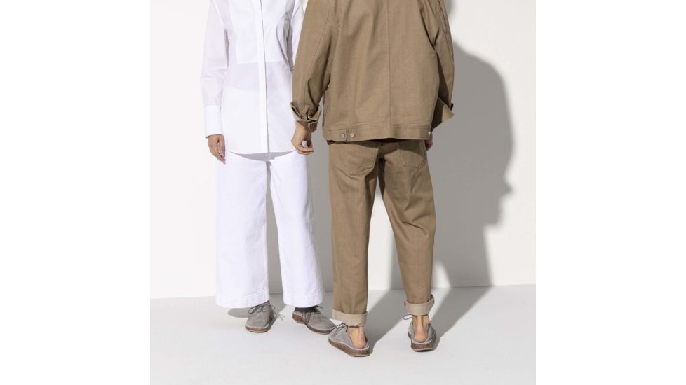 Birkenstock Gary Suede Shoes - Mens, Light Gray, 42, 1016387-R-42