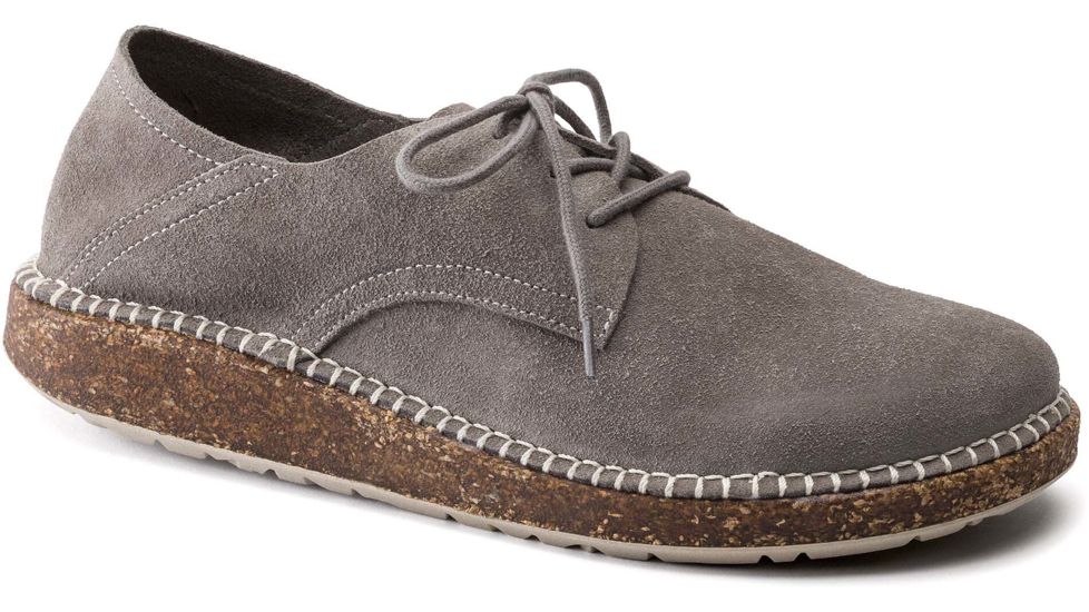 Birkenstock Gary Suede Shoes - Mens, Light Gray, 42, 1016387-R-42