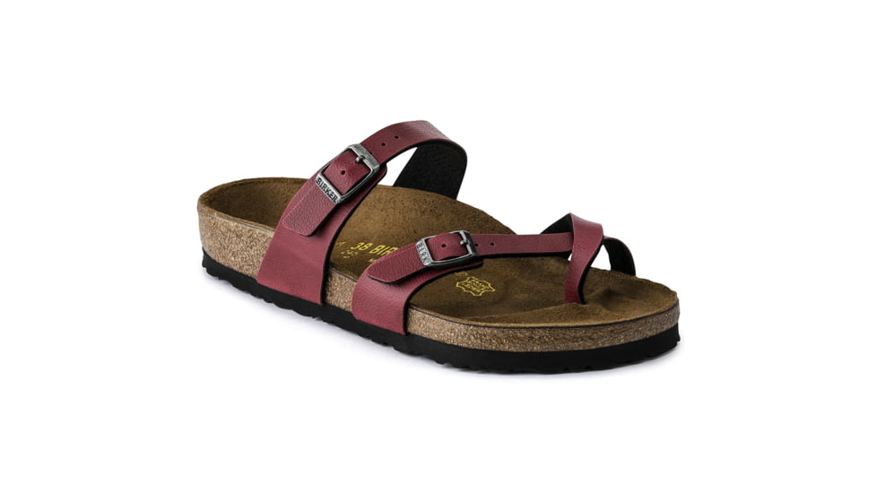 Birkenstock Mayari Birko-Flor Sandals - Women's, Pull Up Bordeaux, 36, 1005021-R-36
