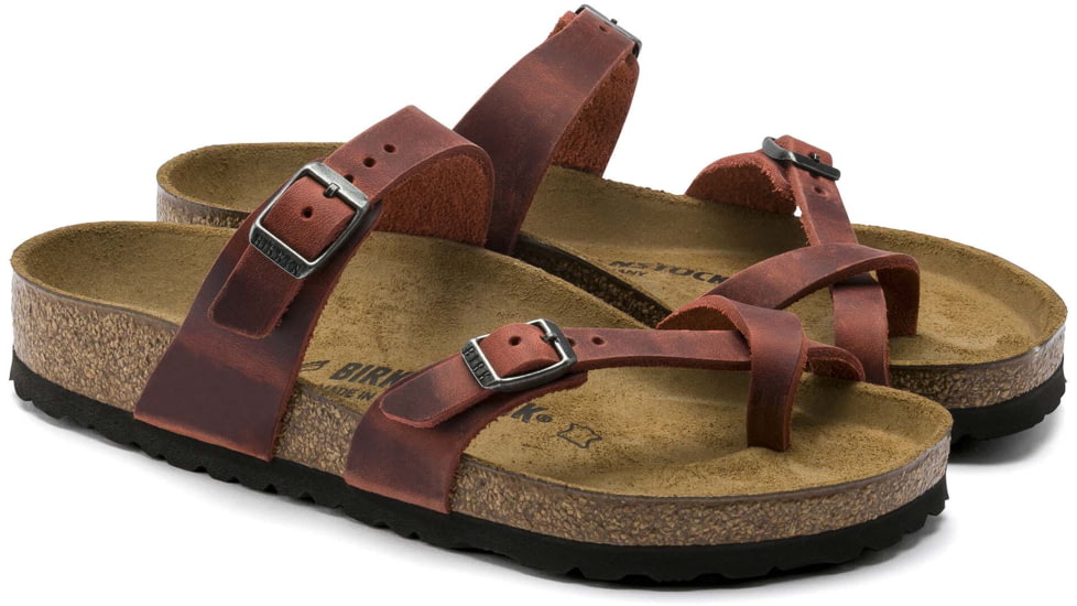 Birkenstock Mayari Oiled Leather Sandals - Womens, Earth, 41, 1015548-R-41