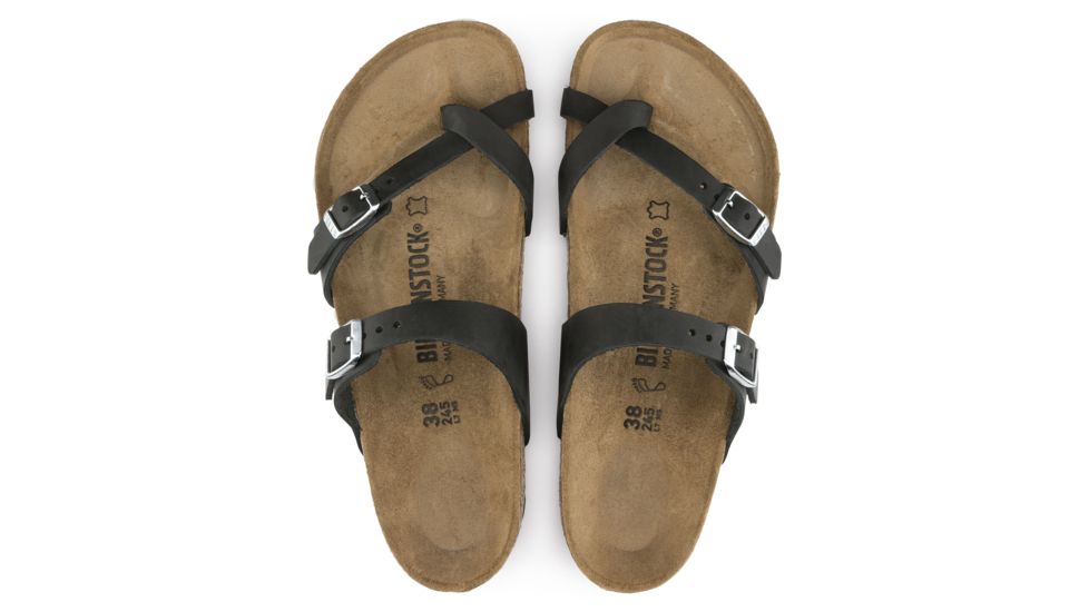 Birkenstock Mayari Oiled Leather - Women's, Black, 36 17148-1-36