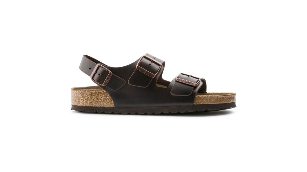 Birkenstock Milano Amalfi Leather Soft Footbed Men's, Testa Di Moro, 39 23454-1-39