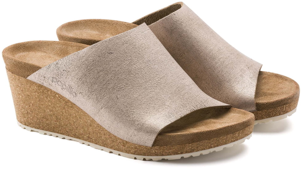 Birkenstock Namica Leather Sandals - Womens, Washed Metallic Rose Gold, 41, 1014836-N-41