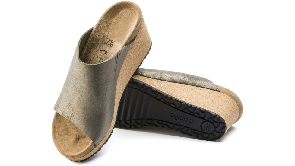 Birkenstock Namica Leather Sandals - Womens, Washed Metallic Stone Gold, 38, 1014879-N-38