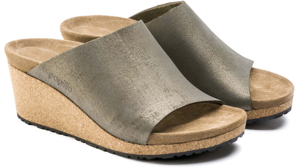 Birkenstock Namica Leather Sandals - Womens, Washed Metallic Stone Gold, 38, 1014879-N-38