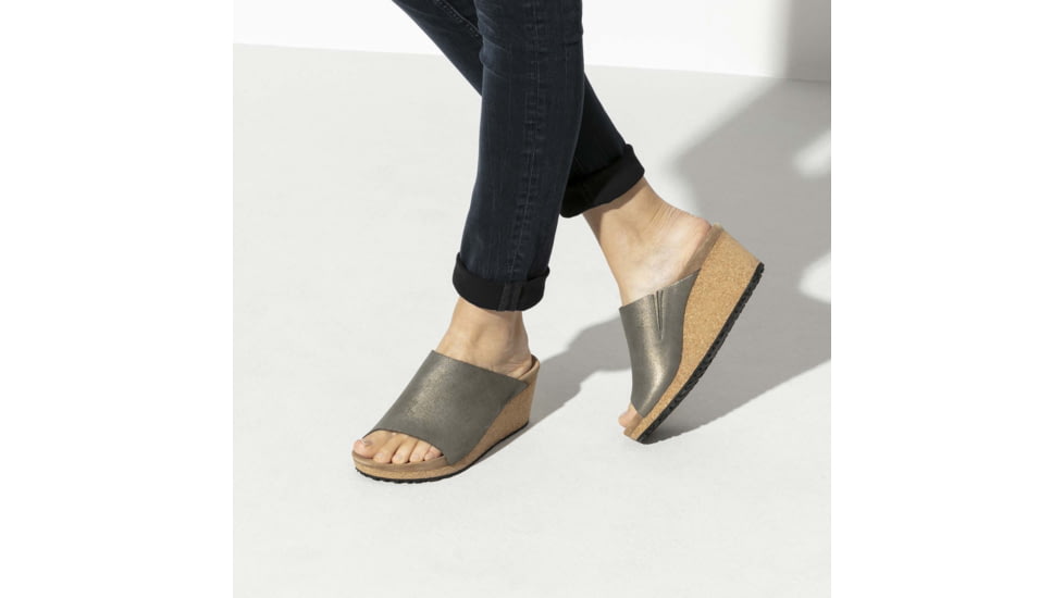 Birkenstock Namica Leather Sandals - Womens, Washed Metallic Stone Gold, 38, 1014879-N-38