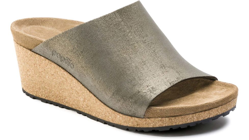 Birkenstock Namica Leather Sandals - Womens, Washed Metallic Stone Gold, 38, 1014879-N-38