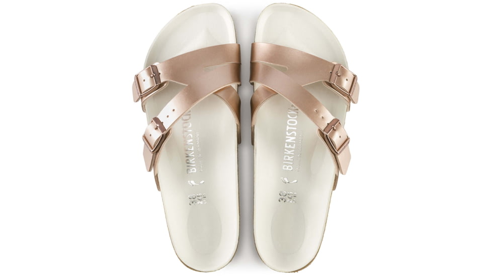 Birkenstock Yao Hex Birko-Flor Sandals - Womens, Metallic Copper, 40, 1016962-N-40