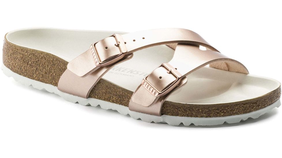 Birkenstock Yao Hex Birko-Flor Sandals - Womens, Metallic Copper, 40, 1016962-N-40