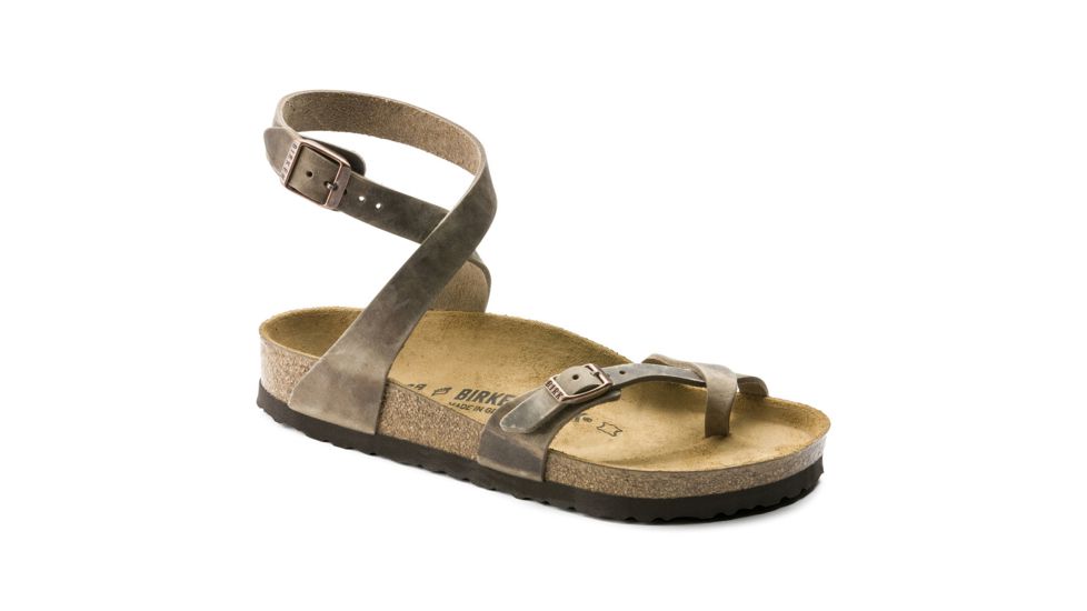 Birkenstock Yara Oiled Leather Sandals - Womens, Tobacco Oiled Leather, Medium, 37, 1011441-37