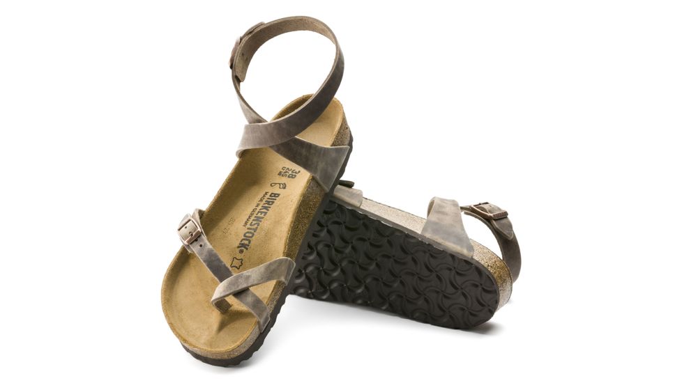 Birkenstock Yara Oiled Leather Sandals - Womens, Tobacco Oiled Leather, Medium, 37, 1011441-37