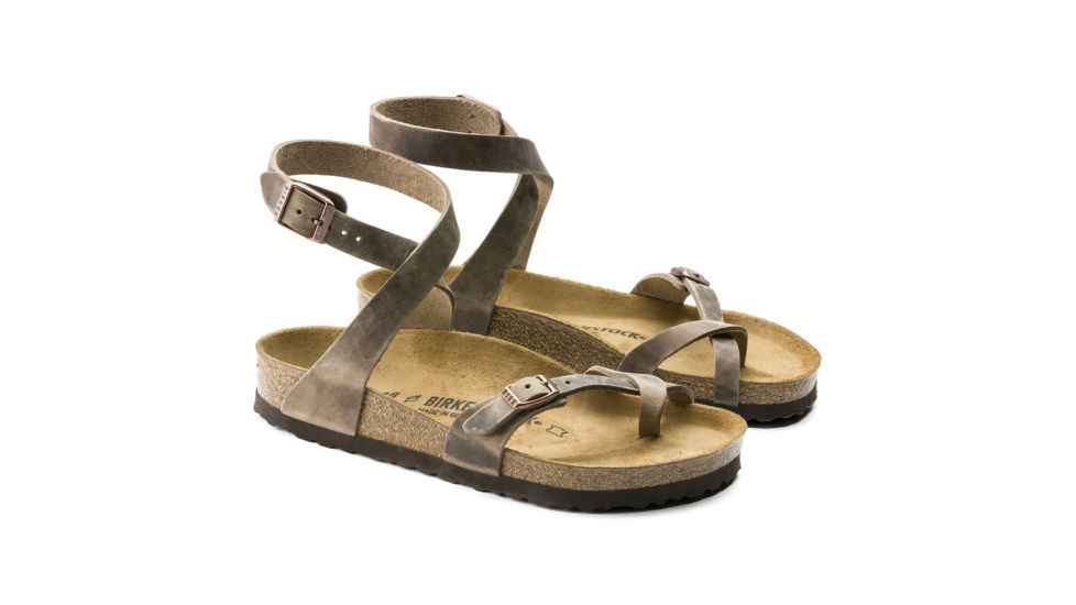 Birkenstock Yara Oiled Leather Sandals - Womens, Tobacco Oiled Leather, Medium, 37, 1011441-37