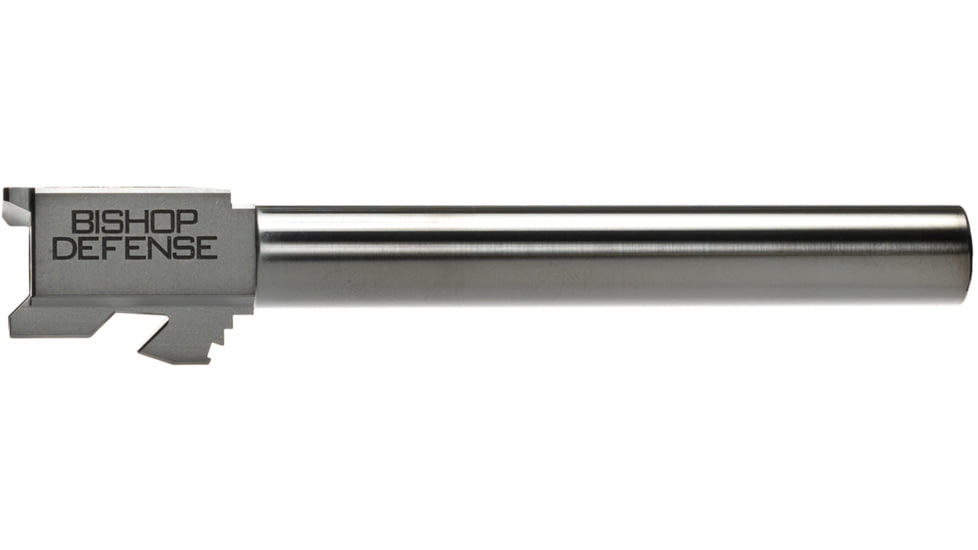Bishop Defense Match Grade Pistol Barrel, Glock 34, 9mm, 5.31 in, 1-10 Twist, Black, BDBLG34BLK