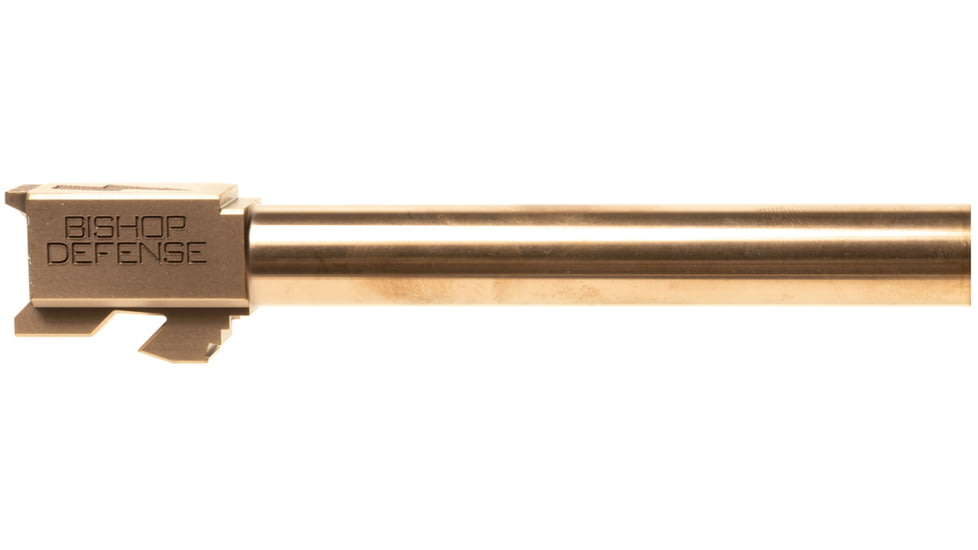 Bishop Defense Match Grade Pistol Barrel, Glock 34, 9mm, 5.31 in, 1-10 Twist, Bronze, BDBLG34BRNZ