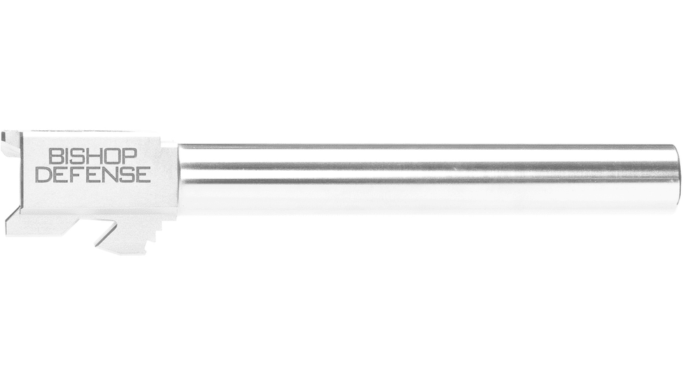 Bishop Defense Match Grade Pistol Barrel, Glock 34, 9mm, 5.31 in, 1-10 Twist, Chrome, BDBLG34CRM